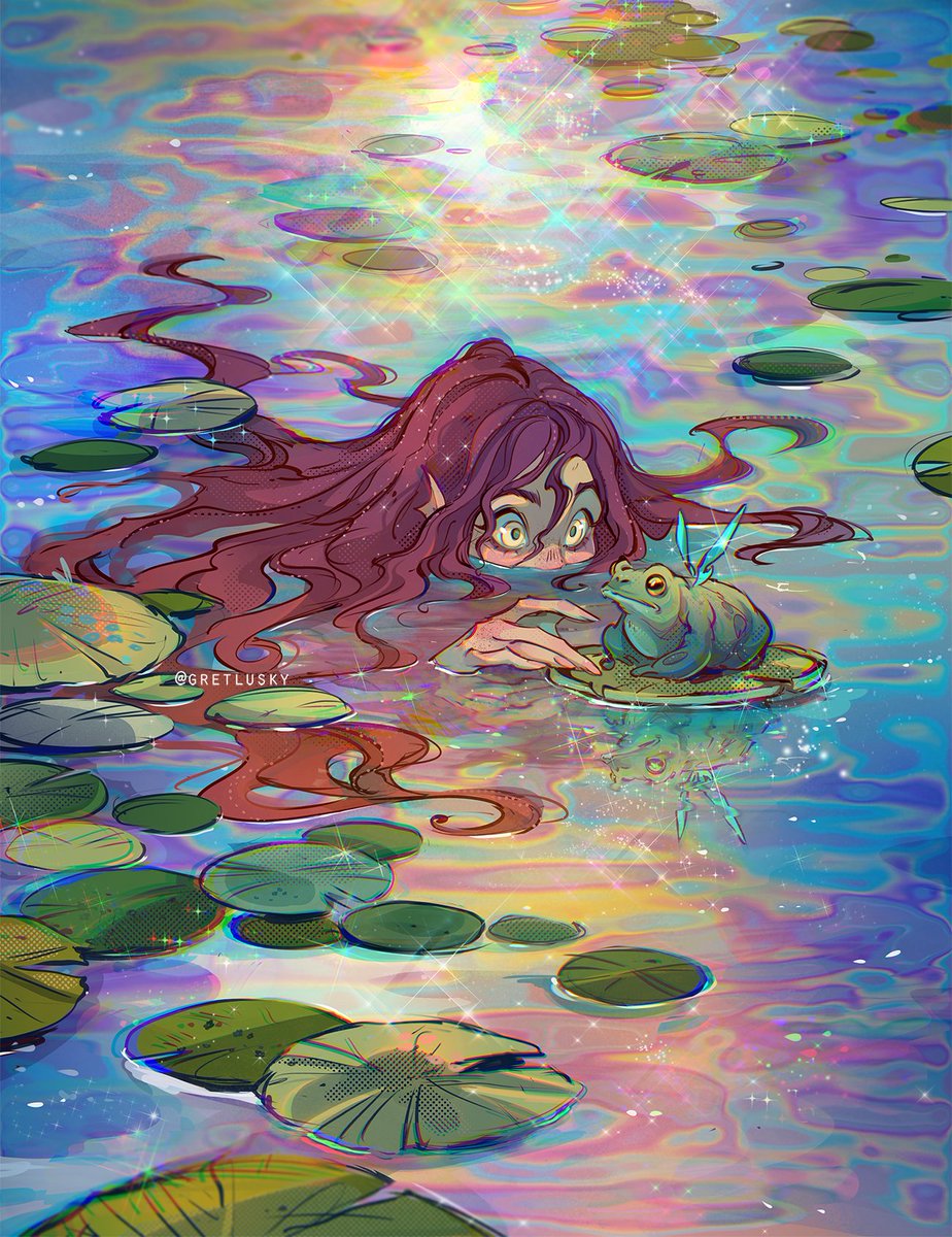 Gretlusky's tweet photo. Hi #PortfolioDay! 💖
I'm Gretel, I love creating colorful illustrations often inspired in nature, maritime imagery and fantasy characters. I've worked with DC, Boom!, IDW, 3dtotal and more; I'm currently open for cover work!

🌸 https://t.co/R77irrX1yX
✉️ gretellusky@gmail.com https://t.co/omPaVNbfLn