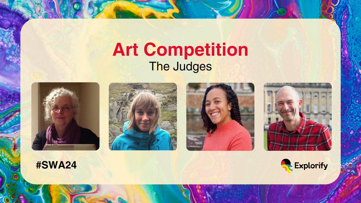 Meet the judges for the Explorify art competition! #SWA24 Keep your eyes on our socials this week to learn more about some of our judges 🎨 @SandYachtGuy