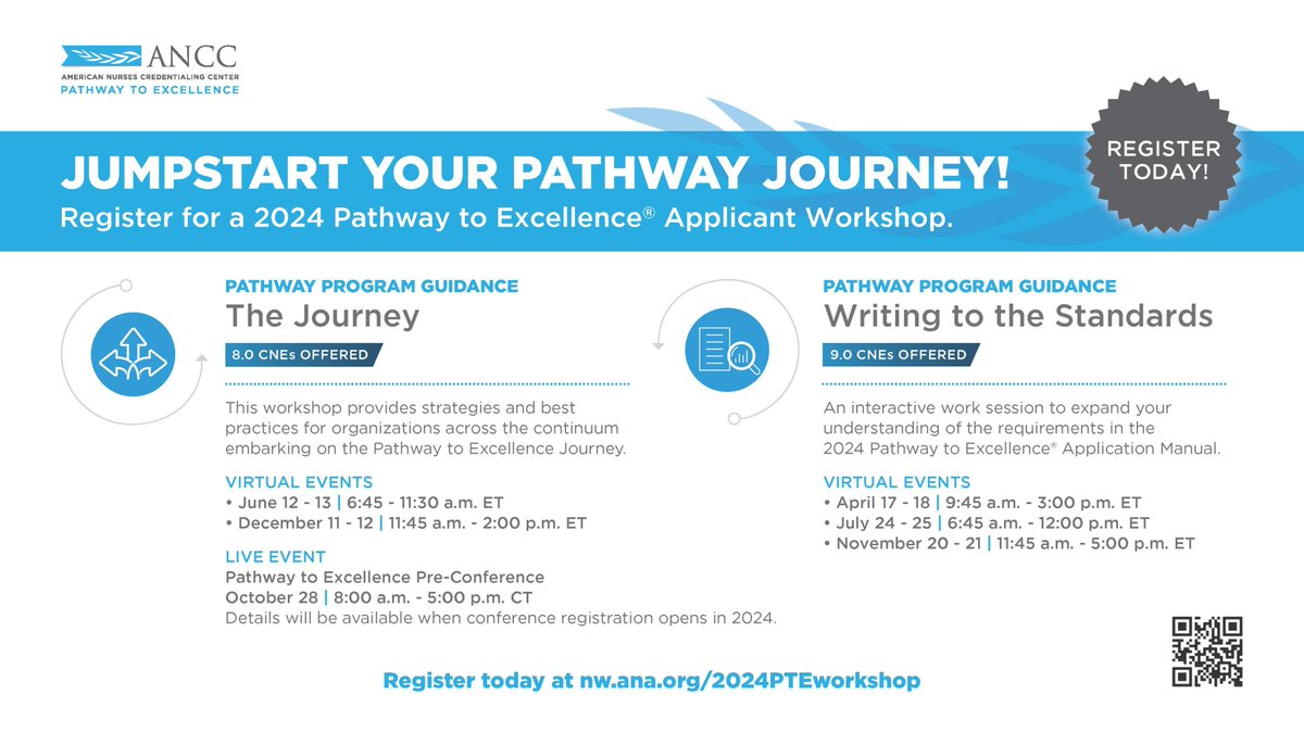 Pathway to Excellence® (@pathway_team) on Twitter photo Join us for one our upcoming #workshops nursingworld.org/organizational… <a href="/AnaCindee/">Christine Pabico</a> <a href="/ANANursingWorld/">American Nurses Association</a> #Pathway #PositivePracticeEnvironment Join us for one our upcoming #workshops nursingworld.org/organizational… <a href="/AnaCindee/">Christine Pabico</a> <a href="/ANANursingWorld/">American Nurses Association</a> #Pathway #PositivePracticeEnvironment