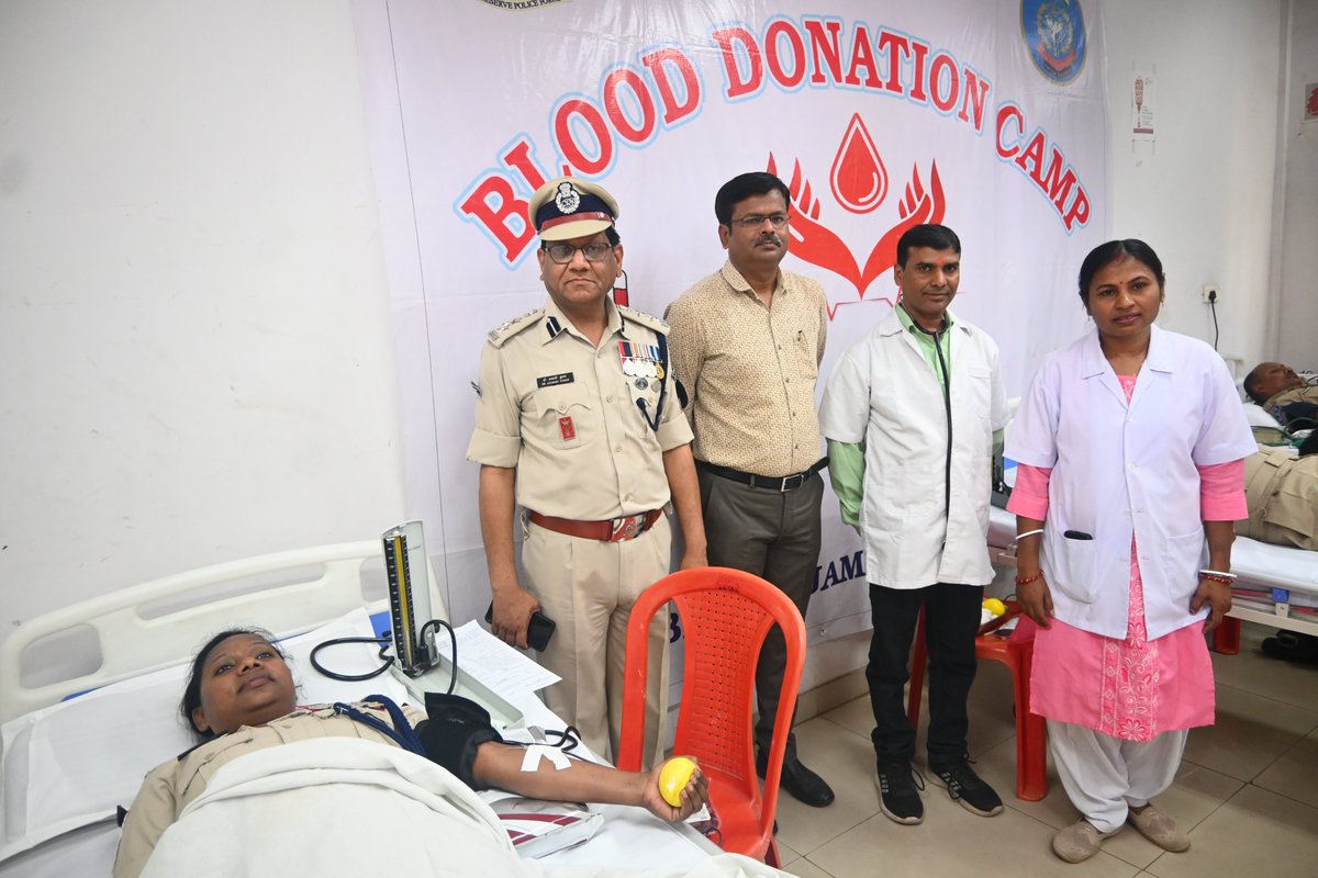 '🎉 Today, @106bnraf exemplified altruism with a successful blood donation camp. Every officer and personnel generously contributed, embodying the spirit of compassion and community service. Together, they are true heroes for saving lives .🩸BloodDonation#