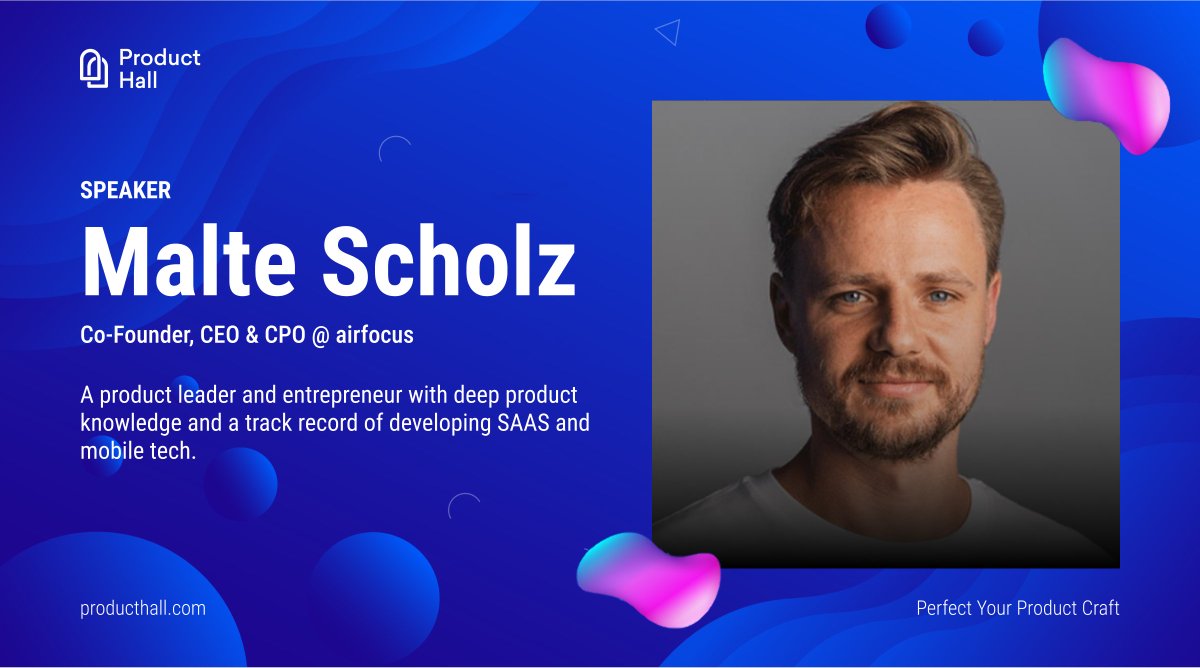 Exciting news! Our inaugural product management conference is just around the corner, and we're thrilled to unveil our first speaker: Malte Scholz, Co-Founder, CEO & CPO at airfocus 🧑‍💻

#ProductManagementConference #ProductManagement #ProductManager