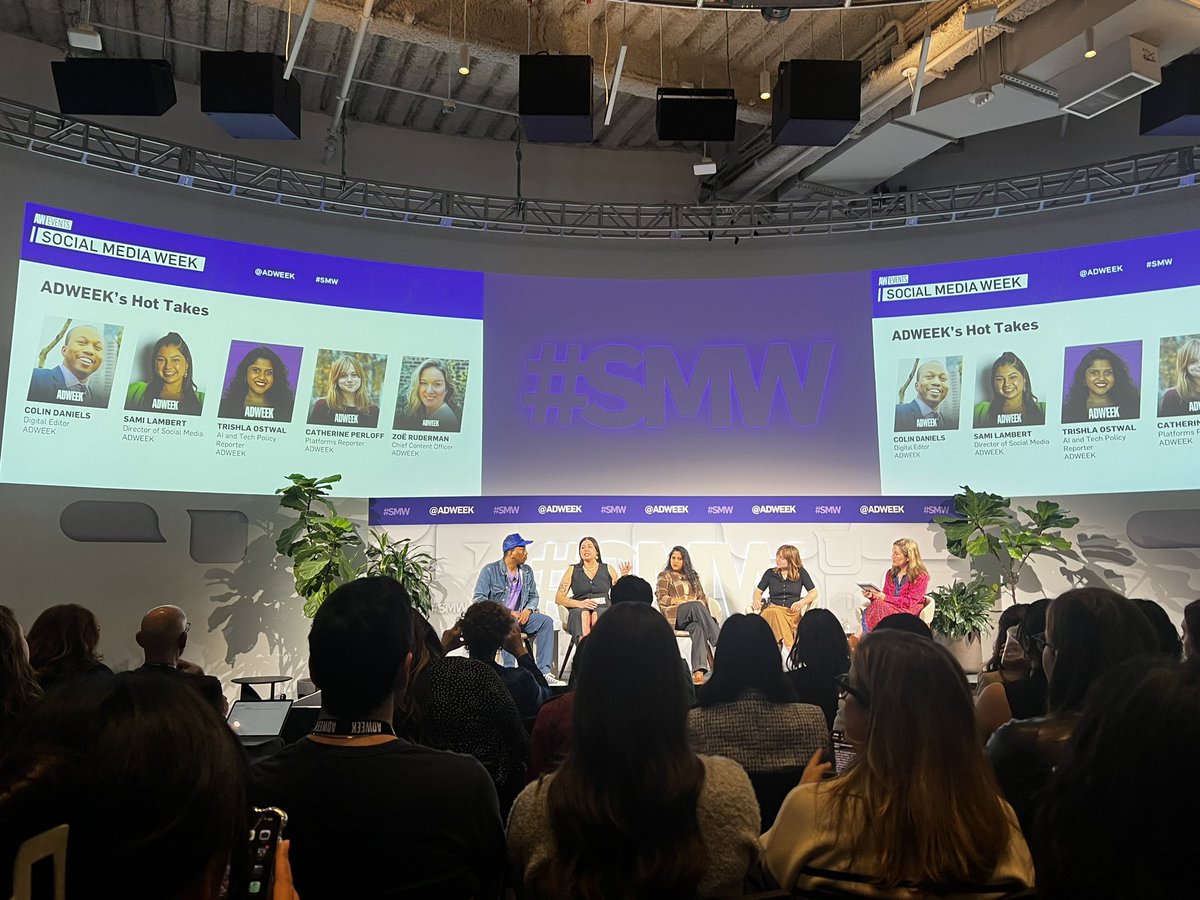 HeatherEpsTeam's tweet photo. Social Media Week is off to a strong start! Excited for all the learnings to come! @Adweek #SMW https://t.co/xTu38JwbIG