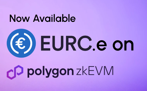 🌍 Bridged EURC (EURC.e) is now live on Polygon zkEVM The expansion brings a trusted, euro-backed stablecoin from @circle to the Polygon zkEVM ecosystem, enabling faster, seamless and cost-efficient transactions in euros onchain.