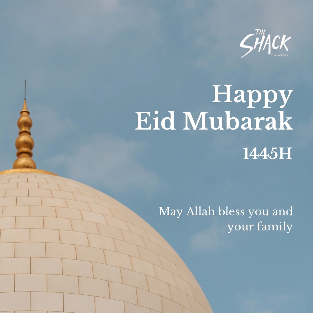 Happy Eid Mubarak 1445H 🕌 . . 📍The Shack Canggu Jl. Padang Linjong, Canggu. #theshackcanggu #eidmubarak #eid2024 #canggubali #canggucommunity #canggurestaurant #canggu #balicanggu #canggurestaurants #canggucafe #baliholiday #canggufood #cangguguide #baliguide