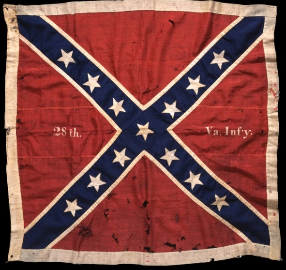 On this Confederate Loser Day, I remind you that Minnesota still holds the 28th VA Infantry flag. Captured on 7/3/63 during the Battle Of Gettysburg; Virginia has asked for it back several times and MN has refused each time by several MN State Governors.