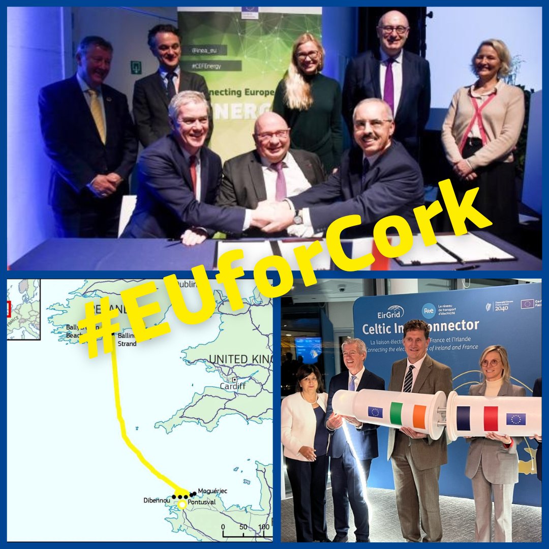 What do Ireland 🇮🇪 & France 🇫🇷 have in common? Apart from a shared love of rugby 🏉, they will soon share an electrical interconnection. Learn more about the 🇪🇺 EU-funded #CelticInterconnector project here 👉europa.eu/!dDYn7G #EUforCork #EUDelivers #CEF