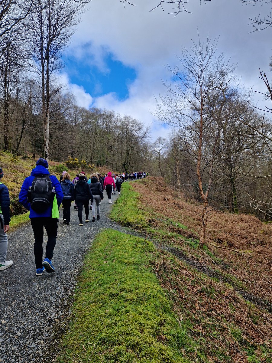 Well done to the TY classes 4A/4B/4C who completed their Gaisce Hike with an impressive 29.4km total today in Glendalough. There were difficult moments, especially yesterday but everyone pulled together and supported each other to the finish. Well done 👏👏⛰️🧭🏃 @StMarysCollege