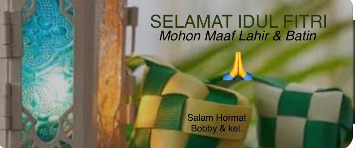 Bobbybsl's tweet photo. Mohon Maaf Lahir &amp; Batin 🙏 https://t.co/kn5nxr0GV1