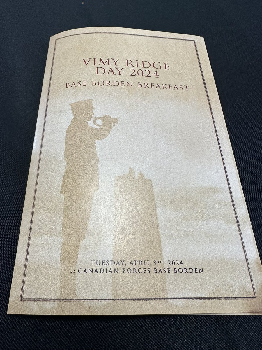 Today, on Vimy Ridge Day I had the honour and privilege of attending the annual ceremony at @CFBBorden to commemorate the Battle of Vimy Ridge. Let us never forget the ultimate sacrifices made. We will remember them.