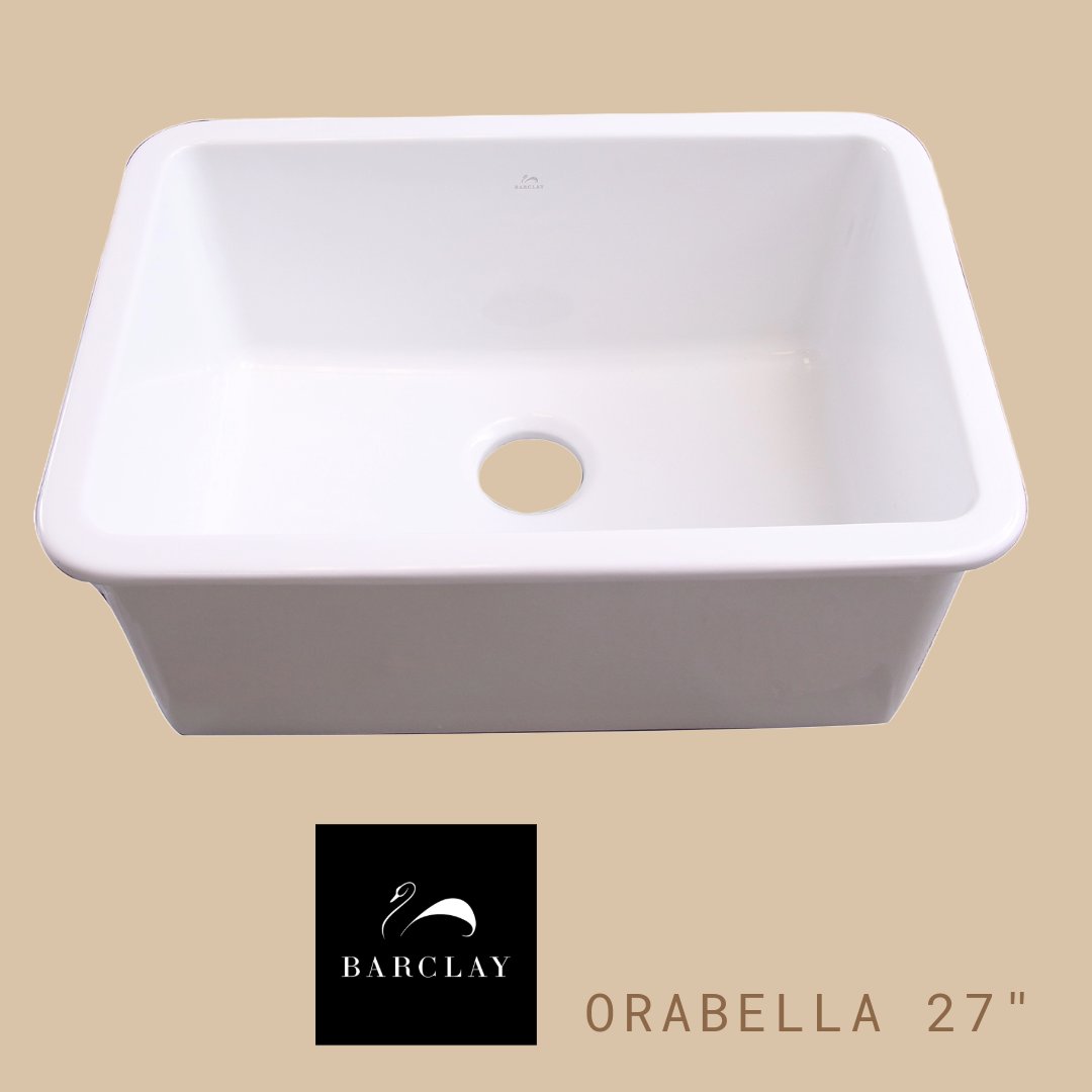 This spacious single-bowl farmer sink is the ideal addition for all of your food preparation. The smoother surface allows for easy cleaning.  

#BarclayProducts #SpecialbyDesign #orabella #kitchensink #kitchendesign #kitchendecor