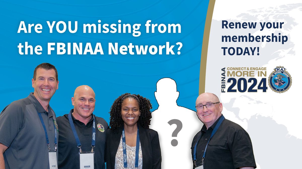 The impact of the World’s Strongest Law Enforcement Leadership Network comes from our membership! Not sure if you’re a current dues paying member? Is your information up to date? Confirm your status today: bit.ly/fbinaaprofile #FBINAA #Member #Network