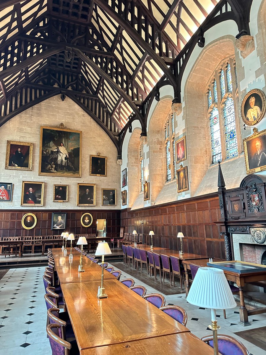 We cannot stop admiring our Hall after its recent renovation 😍 #ExeterCollegeOxford