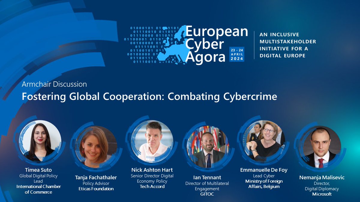 Join this year’s European Cyber Agora, where a panel of experts will share their thoughts on effective international cooperation frameworks, as well as discuss the ongoing cybercrime treaty negotiations at the UN.  Register now for #ECA24: microsoft.com/en-eu/cyber-ag…