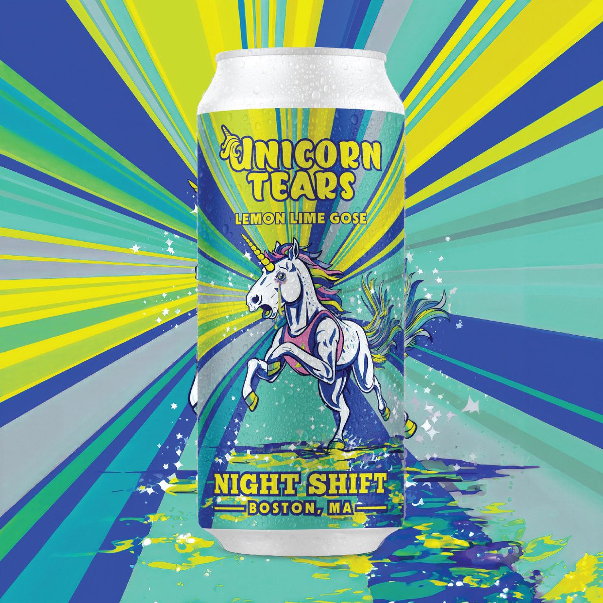 Embark on a marathon of flavor with 'Unicorn Tears” - our tribute to the enduring spirit of Boston runners 🏃🏼‍♂️🥇 This 4.6% lemon-lime gose is magically refreshing, yet zesty and tangy 🦄🌈 Available in cans & on draft at Lovejoy today & Everett on Thursday