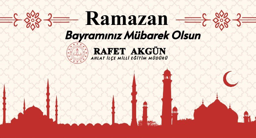 Öğrencilerimizin, öğretmenlerimizin ve velilerimizin Ramazan Bayramını kutluyoruz. Nice güzel bayramlara erişmeniz dileğiyle 🍬🍭 @tcmeb @Yusuf__Tekin @yilmaznazif @BilalGur30 @rafetakgn1