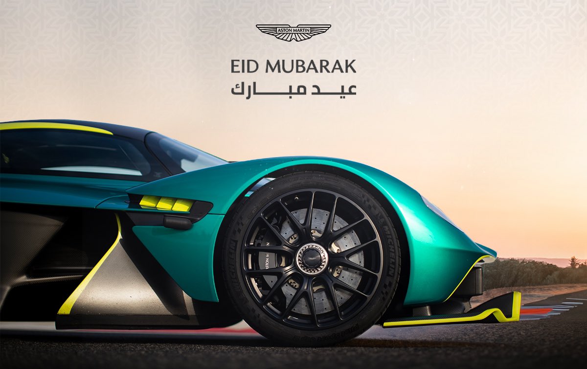 Wishing you a Eid Mubarak filled with the warmth of family, the light of faith, and the joy of sharing.

#AstonMartin #INTENSITYDRIVEN #EidMubarak