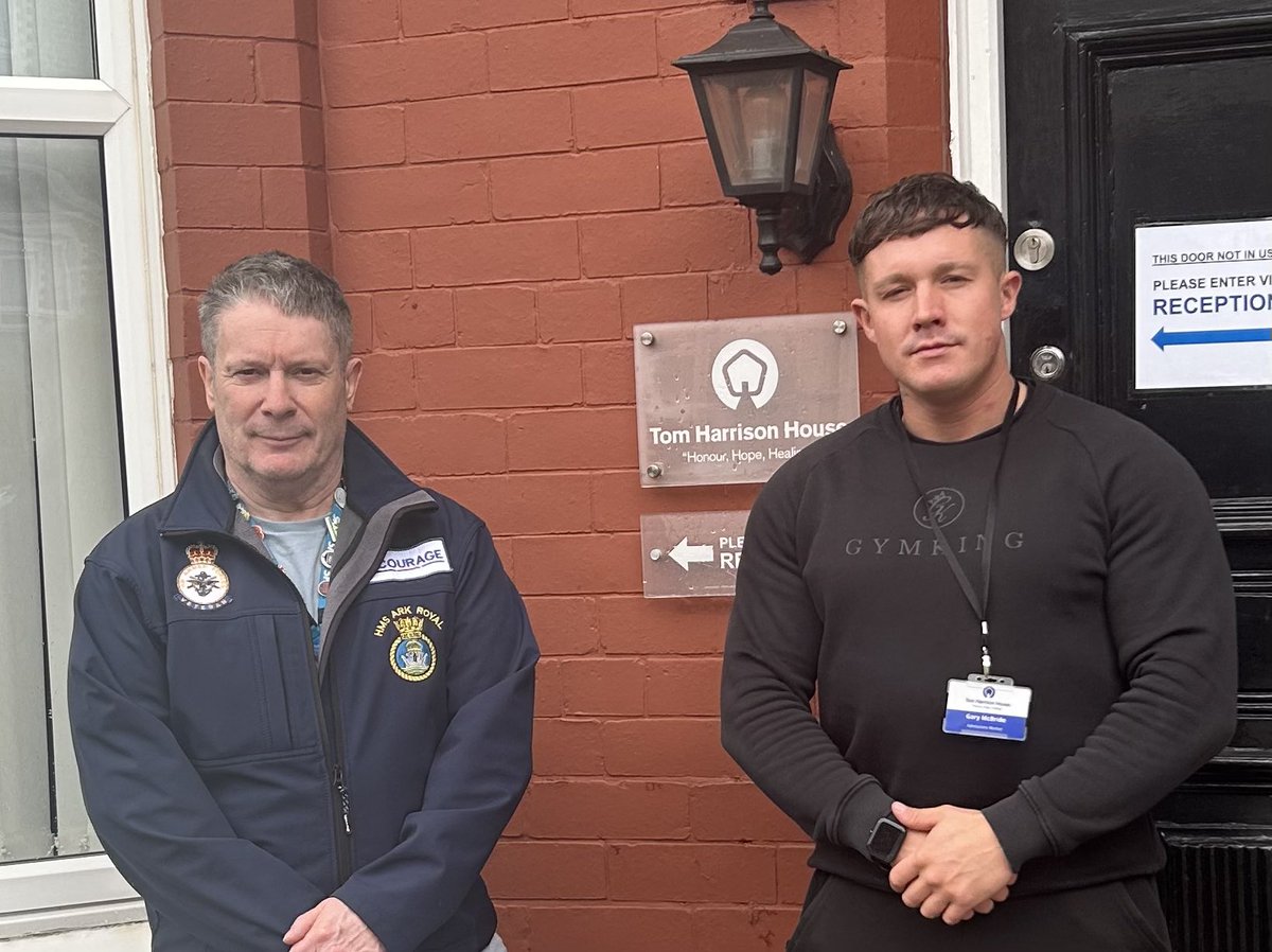 Visit to Tom Harrison House, Liverpool. Rehab run by veterans for veterans and trusted partner of Op Courage, unique in the UK, THH makes a huge impact on the recovery of veterans, always a pleasure to visit 🫡 #strongertogether