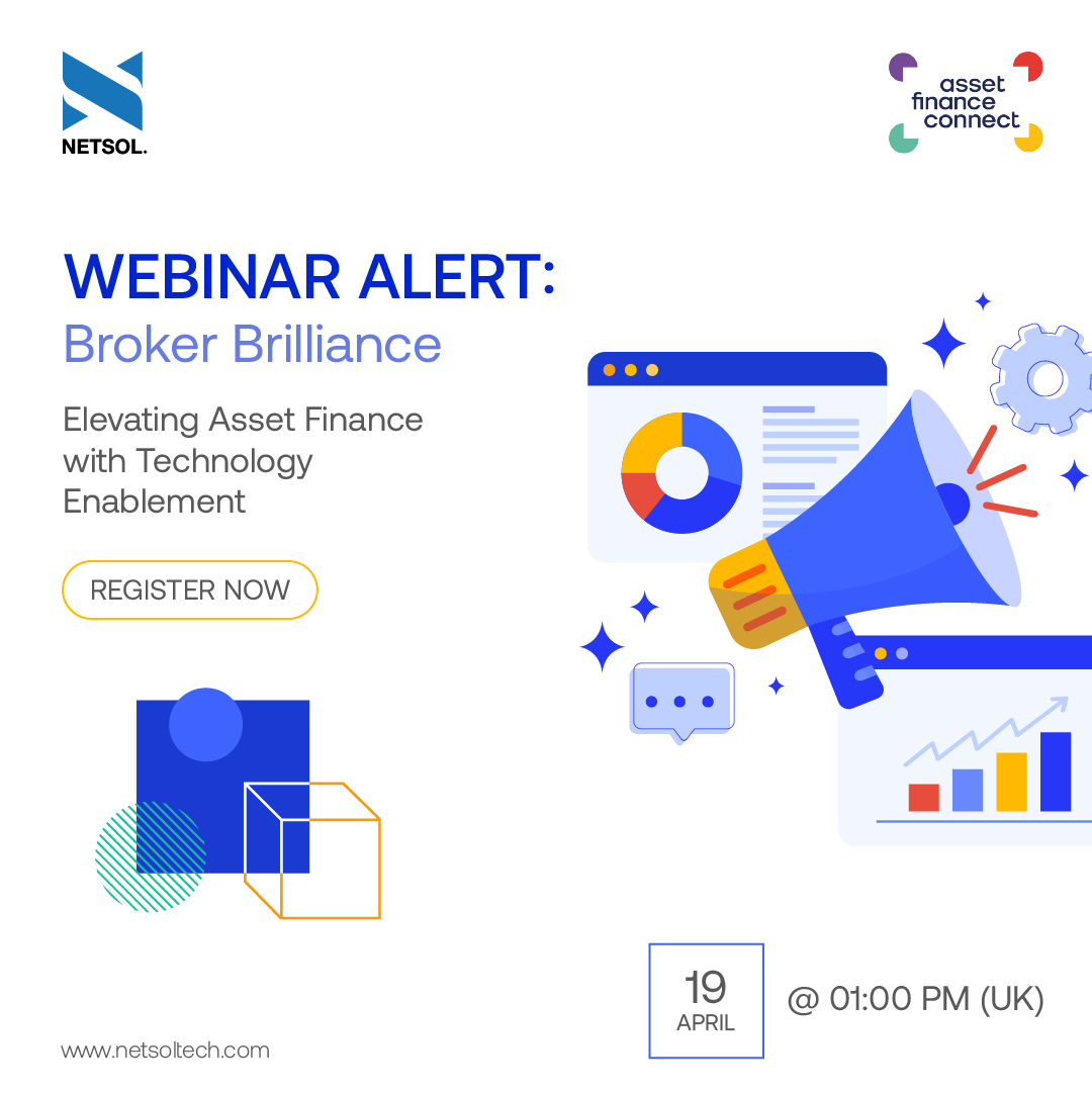 Asset finance brokers, this free UK webinar is for you! Join us on April 19th at 1 PM BST and discover how technology can take your business to the next level.
Register today: eu1.hubs.ly/H08vW890
#netsoltech #assetfinance #assetfinancebroker #fintech #webinar #businessgrowth