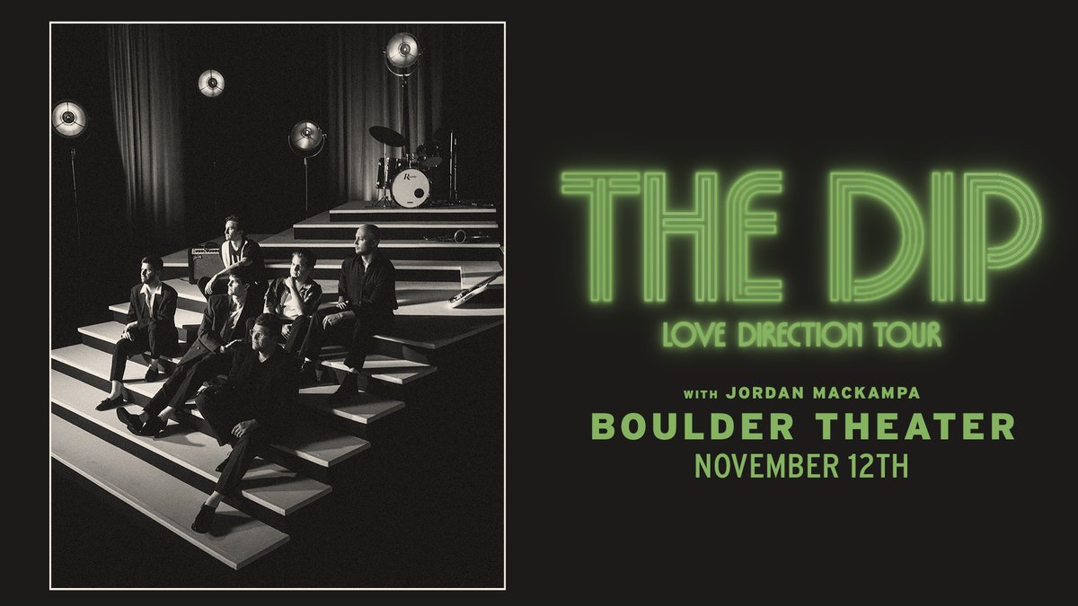 .@thedipmusic is headlining Boulder Theater on November 12th with support from @JordanMackampa! Want early access to tickets? Register for the presale at loom.ly/FmBRSNo Tickets go on sale to the public 10am Friday at z2ent.com/events/detail/…