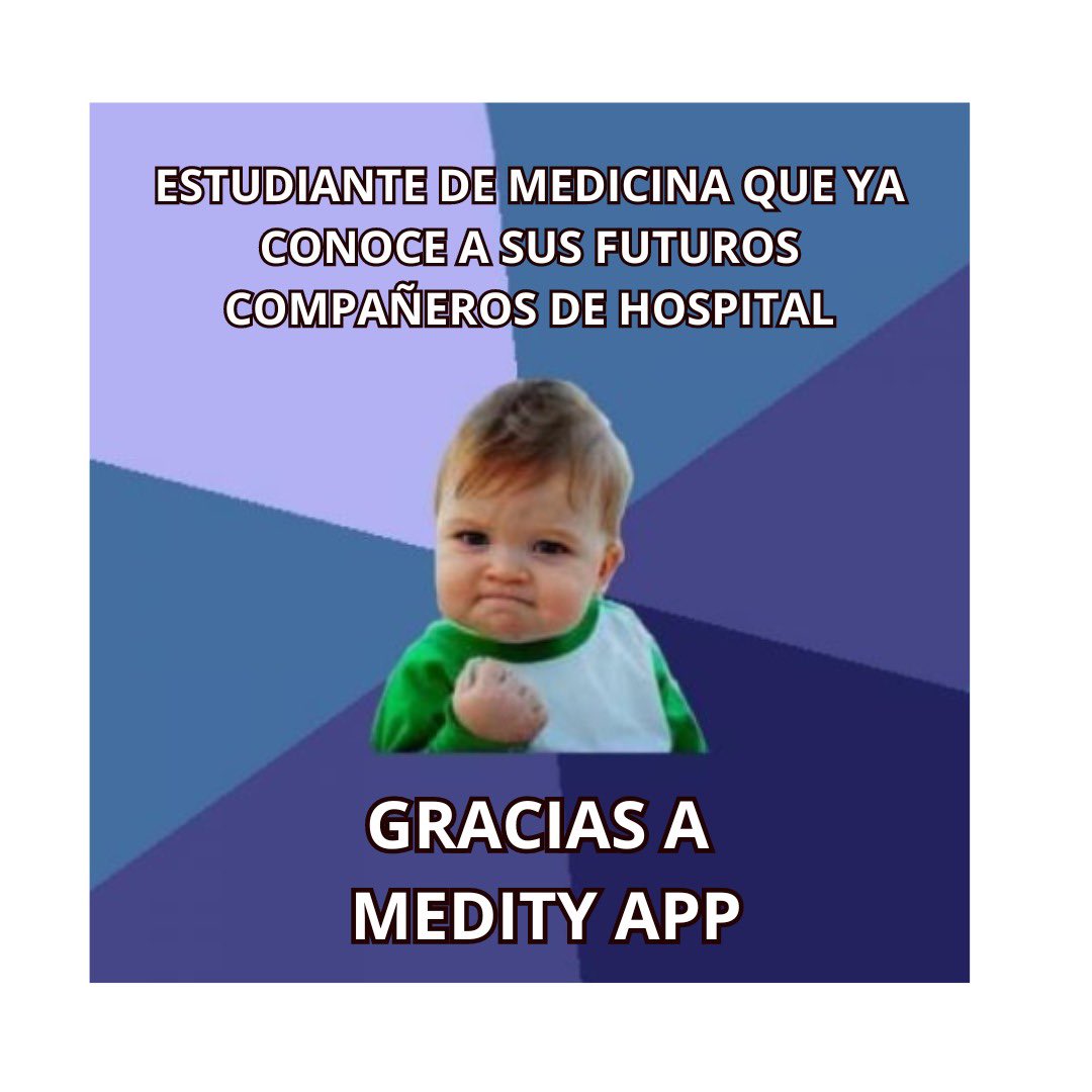 MedityApp's tweet photo. Los MIR ahora mismo estáis así 😉

Si estáis buscando compañeros de profesión, con Medity App lo tenéis fácil ✅

👩🏼‍⚕️👨🏻‍⚕️ Ya son muchos los profesionales de la salud que se han conocido a través de Medity App 

https://t.co/7FJEOjqPvB 

#estudiantes #R1 #residencia #hospital #plaza https://t.co/HG8HwY8mFB