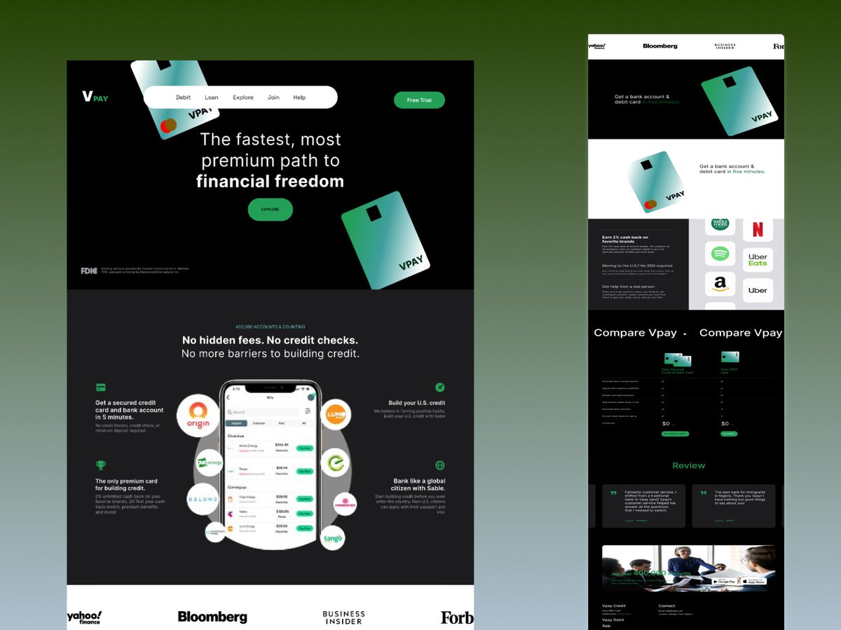 GaniyyNafiu's tweet photo. Day 9 of my #36daysofdesign: Hey everyone, thrilled to share a replicated fintech landing page! Your thoughts and feedback are greatly appreciated. Thank you for your support!
#buildinginpublic
#fintech https://t.co/WUjCoj0NcL