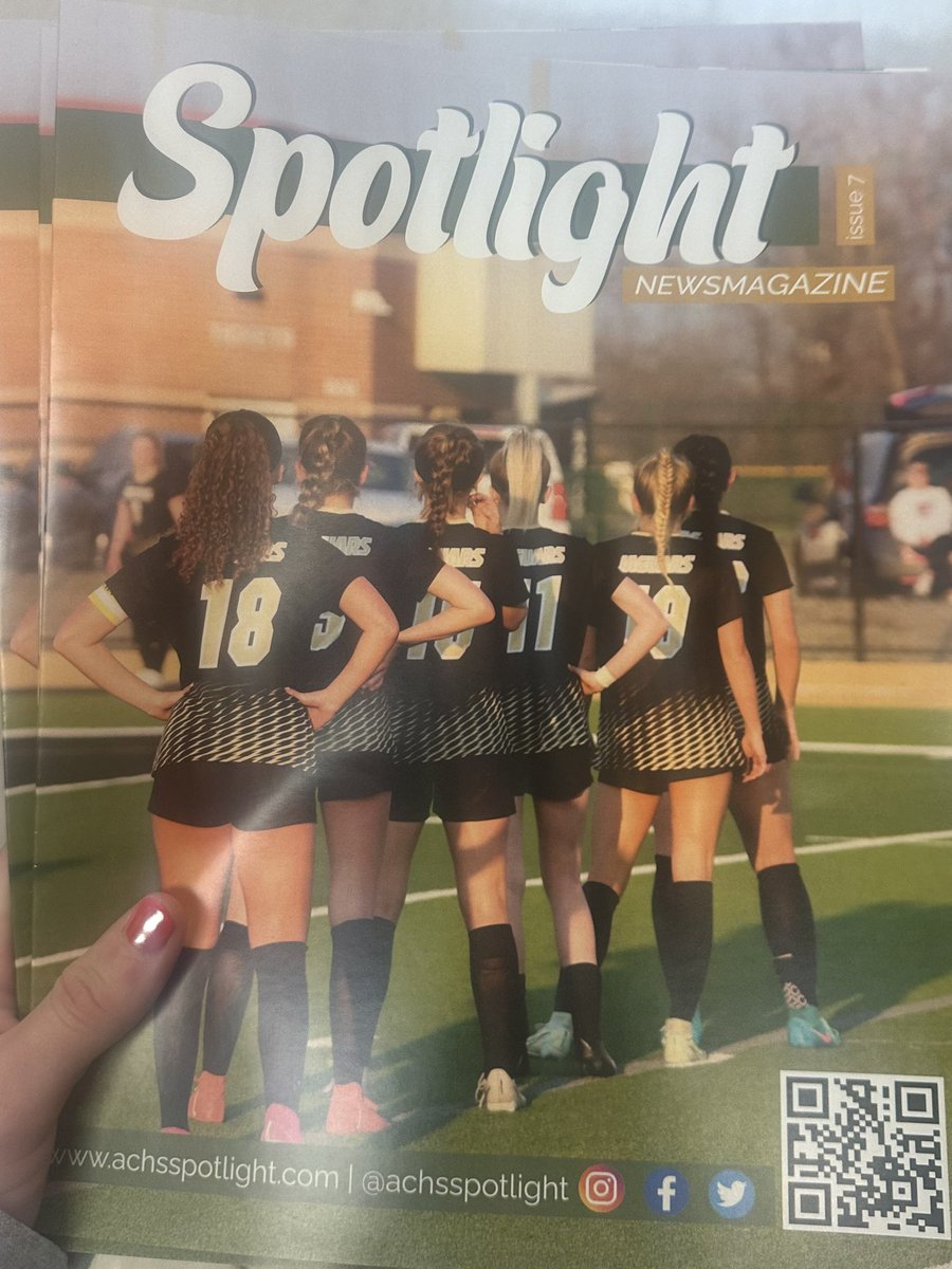 Game day against Salina South! Also 👀 at us on the school magazine cover! #11 
#cornerkick #lowsocksforlife #homegame #ACALLDAY @ACJaguarSoccer @AC_GirlsSoccer