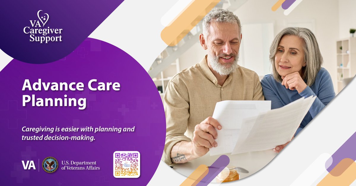 Advance care planning allows both parties to make decisions about future medical and mental health emergencies before they happen to ensure their wishes are respected by loved ones, and health care teams. va.gov/geriatrics/pag…