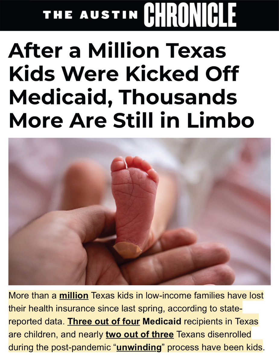 If you measure a society by how it treats its children, then Greg Abbott’s Texas is a massive failure. Instead of supporting the next generation of Texans, we’re forcibly removing their healthcare access. Texas kids deserve better.