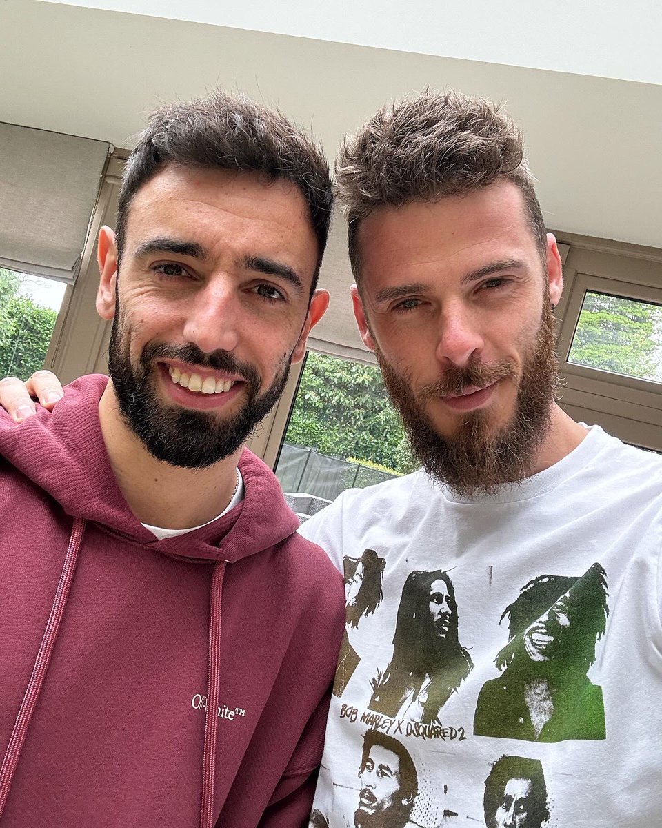 Bruno meets up with De Gea 🥹❤️