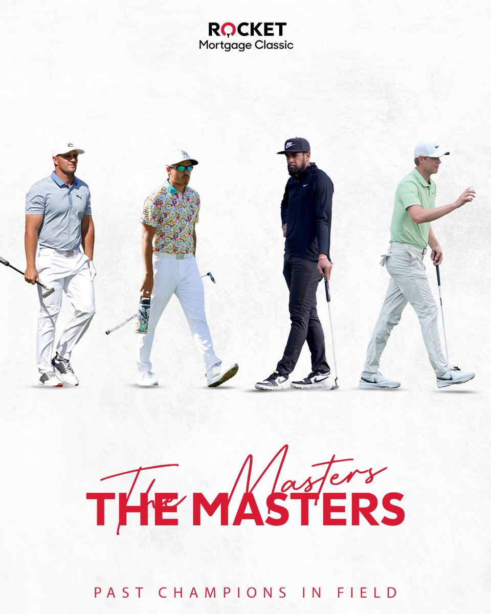 Good luck to our past champions this week at @TheMasters. 🌺 #RocketMortgageClassic