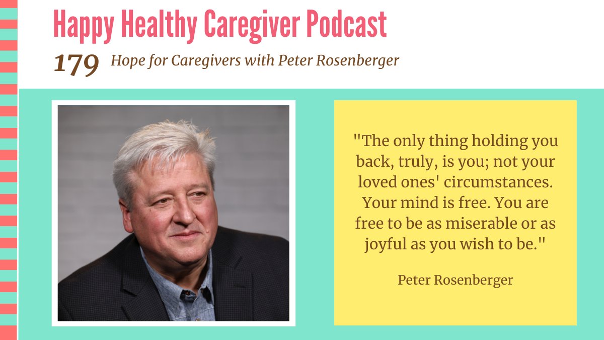 '‘The only thing holding you back, truly, is you; not your loved ones' circumstances. Your mind is free. You are free to be as miserable or as joyful as you wish to be.' - @Hope4Caregiver Peter Rosenberger  #spousalcaregiver #Happiness Hear more: bit.ly/HHCPod179