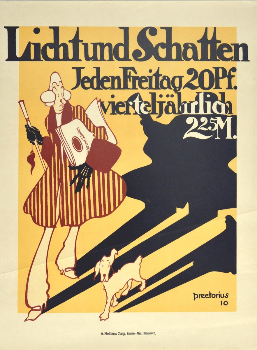 #LotOfTheDay *2 Days!* 20 April Sale — View our catalogue and bid online now at antikbarauctions.com/catalogue/lot/… Lot 22: Licht und Schatten (1910) Light and Shadow #AntikBar #VintagePoster #Auction #Magazine #Antique #Advertising #Journal #Dog More links and info antikbar.co.uk/antikbar-aucti…