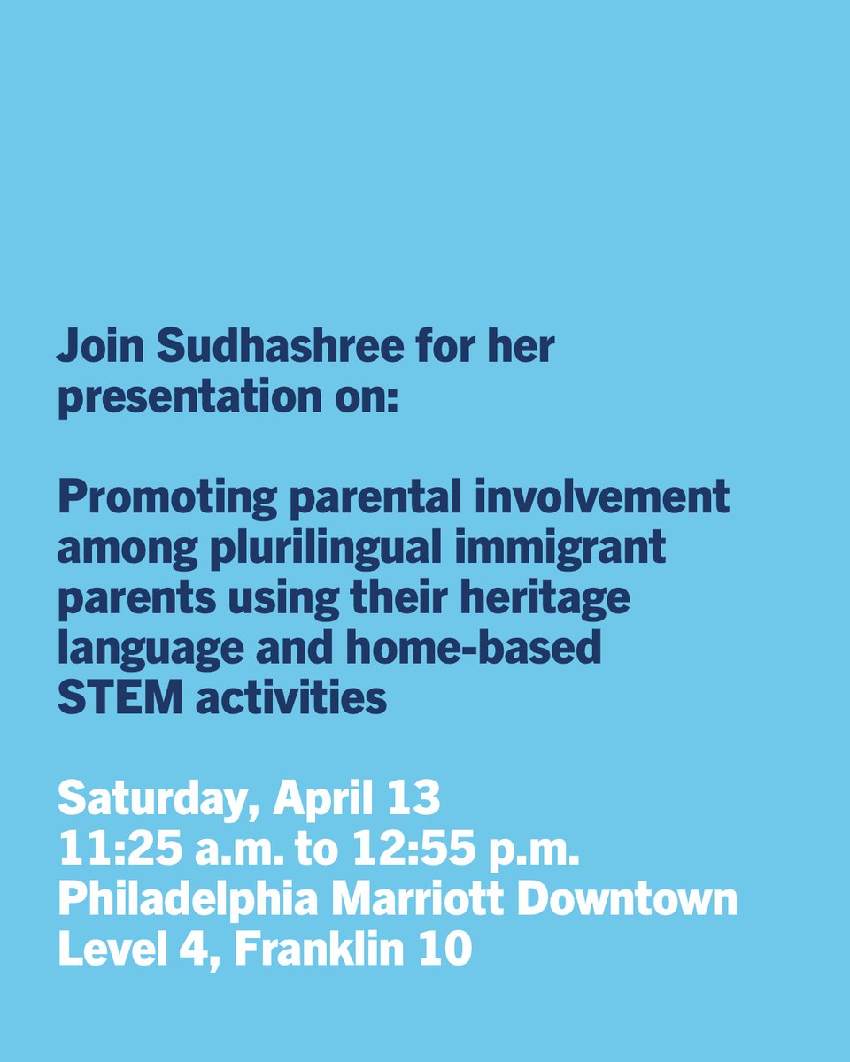 Catch #OISEatAERA this week! Sudhashree Girmohanta, a PhD candidate, is one of over 100 OISE scholars presenting their research this year. Explore OISE's #AERA24 program here ➡️ oise.utoronto.ca/research/about… @SGirmohanta