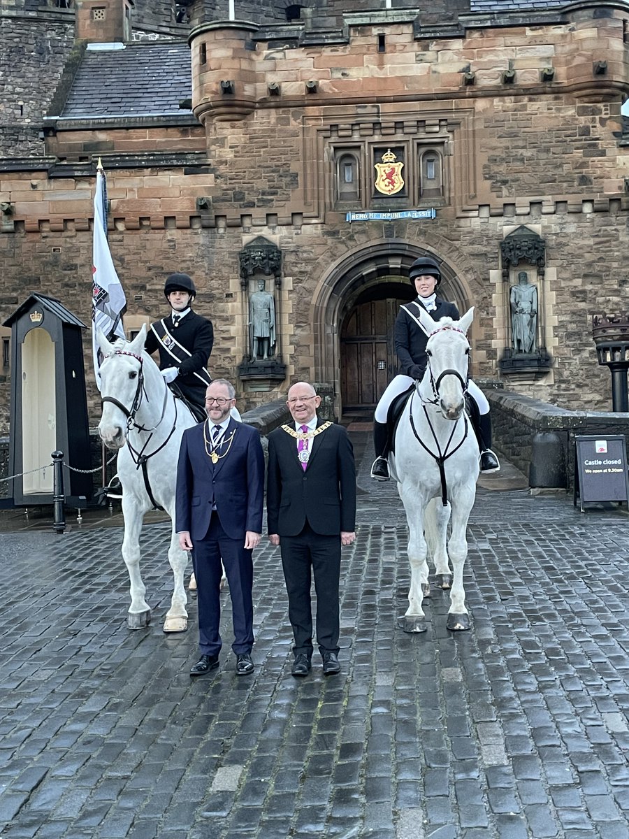 It was fantastic to be @edinburghcastle last weekend to meet the @EdinburghRide 2024 Captain Robbie Houstoun and Lass Kirsty Symon🐎🏰