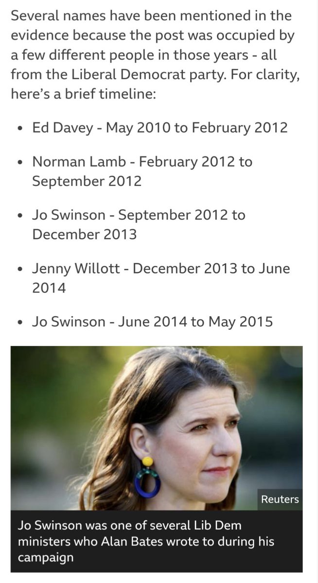 MPDNUT's tweet photo. If the #LibDems tell you they are the alternative to the Tories, just remember the #ConDem coalition and the #PostOfficeScandal ... https://t.co/1O7FPNteiJ