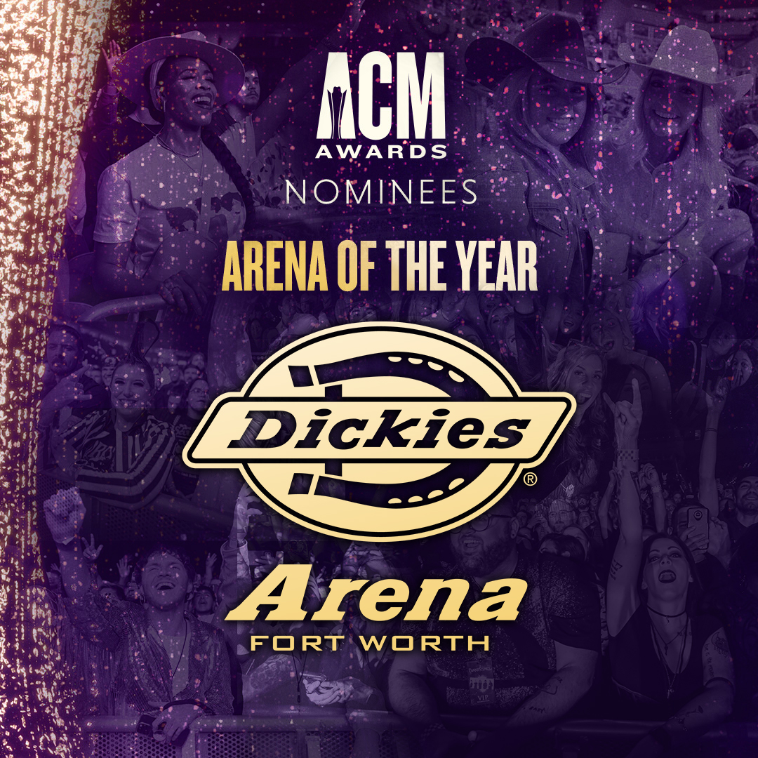 Check this out! 🚨Dickies Arena has been nominated for Arena of the Year for the THIRD consecutive year by the Academy of Country Music! 🤠 Thank you, Fort Worth! #ACMawards #LiveAtDickiesArena @ACMawards @VisitFortWorth