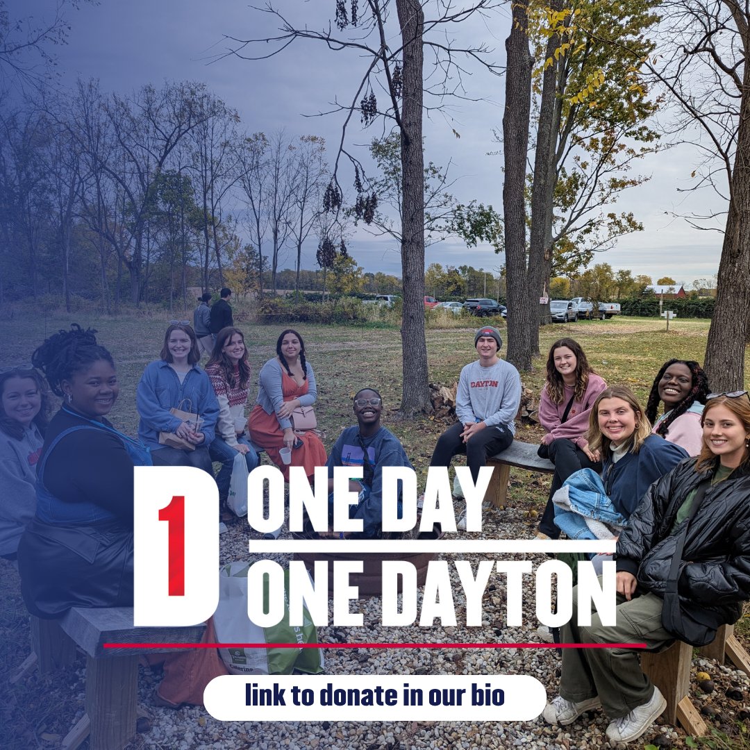 Today is #1Day1Dayton, @univofdayton's day of giving. Stay tuned for testimonials from our students on how @udhumanrights has enriched their experience at UD. Help us continue to provide these opportunities to students by donating using the link: give.udayton.edu
