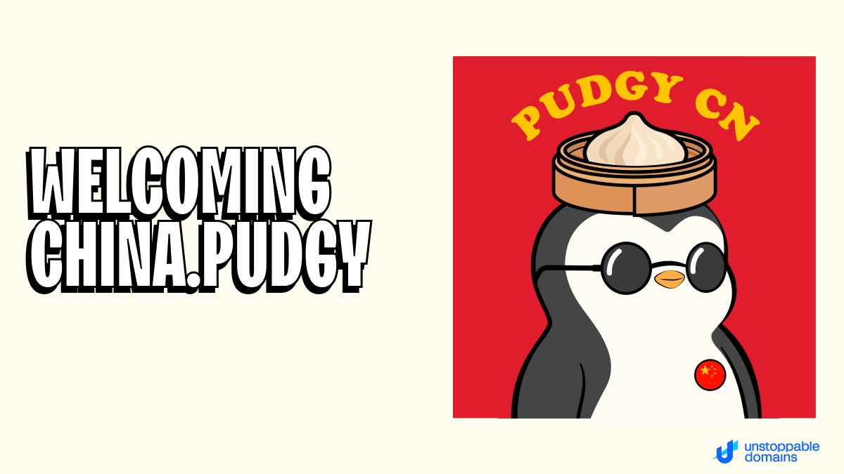 Congratulations @PudgyCN 🇨🇳 We have just distributed China.Pudgy to you to further empower the international Pudgy community! 🐧 Who is next? 👀 #TheHuddle