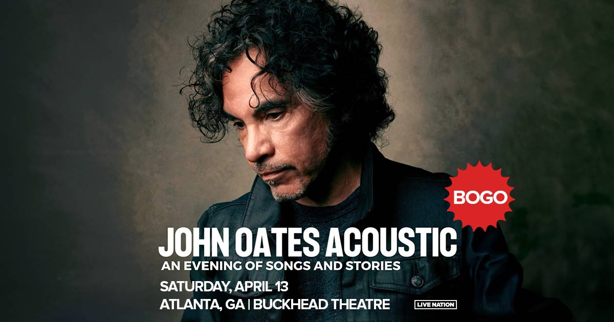 🚨 BOGO OFFER! 🚨 Don't miss an evening of songs and stories with John Oates when he takes our stage THIS SATURDAY! Get your tickets at the link below! 🎫 livemu.sc/419QeQ0