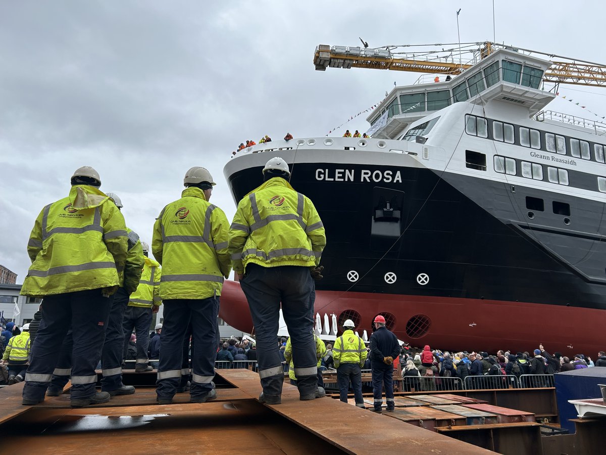 'Workers here are committed, skilled and blameless. They deserve the chance to show what they can do.' As huge crowds gather at Ferguson Marine, the launch of the Glen Rosa must herald a new era for the shipyard. tinyurl.com/56jja7ny