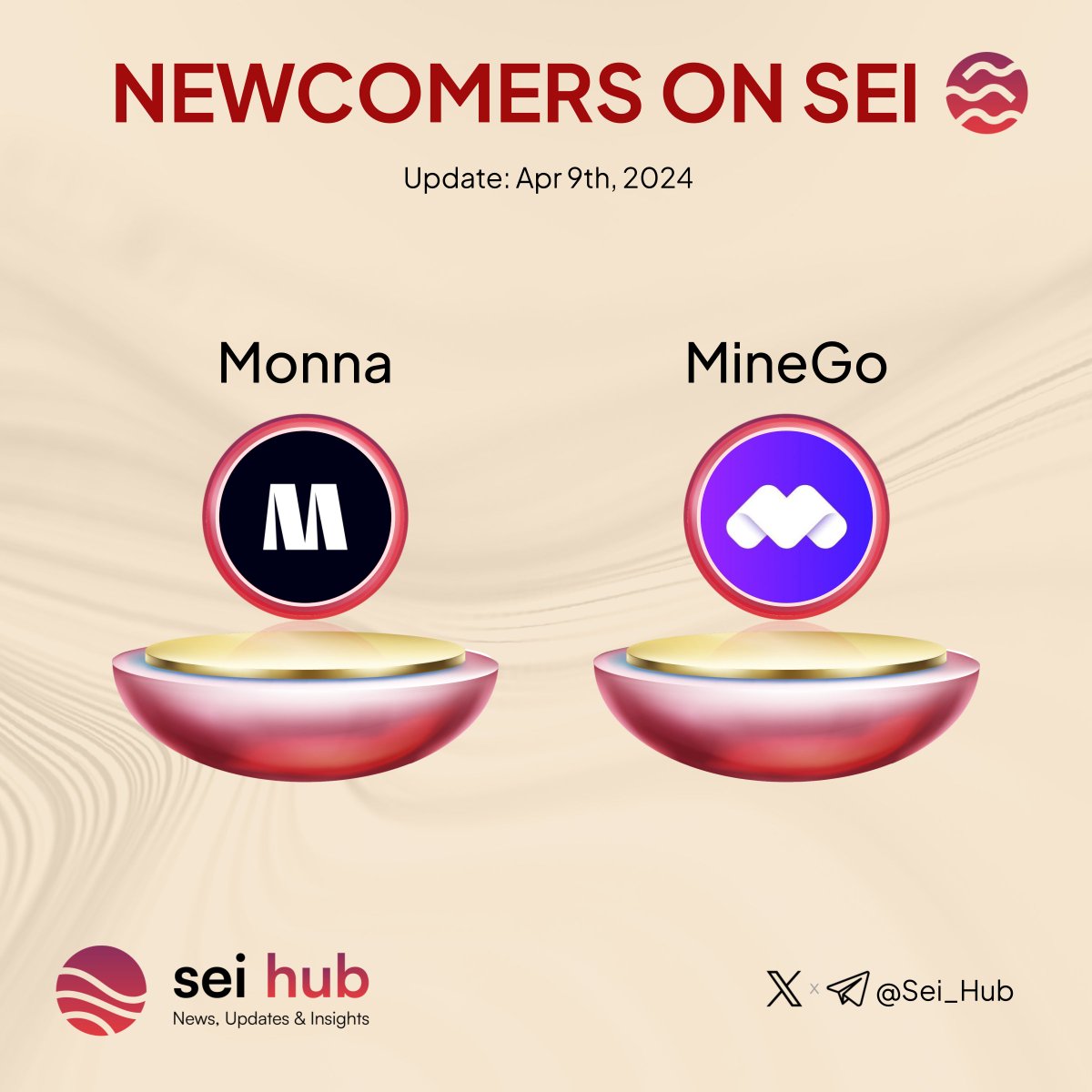 🔴💨 Excited to greet the latest #Seiyans joining the #Sei ecosystem!🚀 Anticipating the adventures that lie ahead with our newest members: @monna_io @minegonetwork #SeiNetwork #DeFi