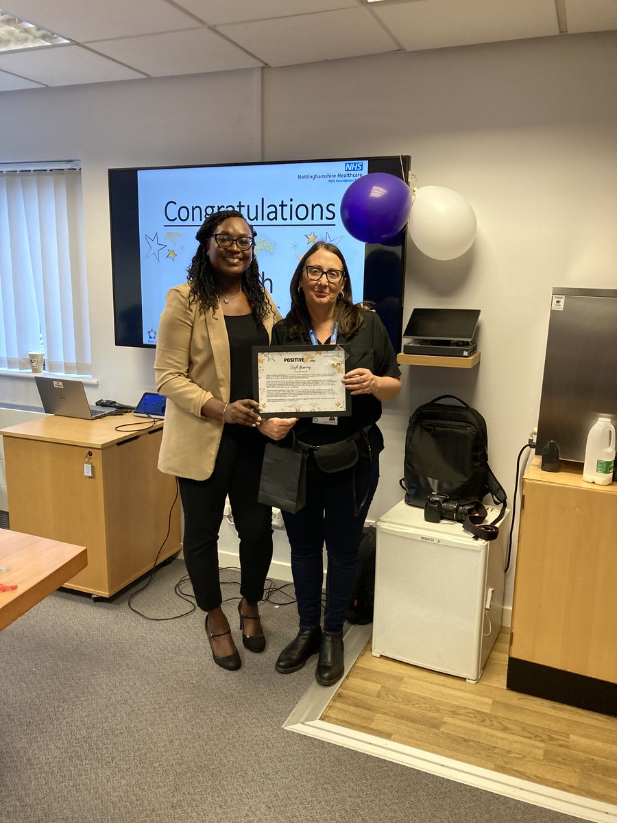 Congratulations to POSITIVE STARS WINNER Leigh Greening who is a Facilities Co-ordinator based at Arnold Lodge. Thank you for all your hard work Leigh!
