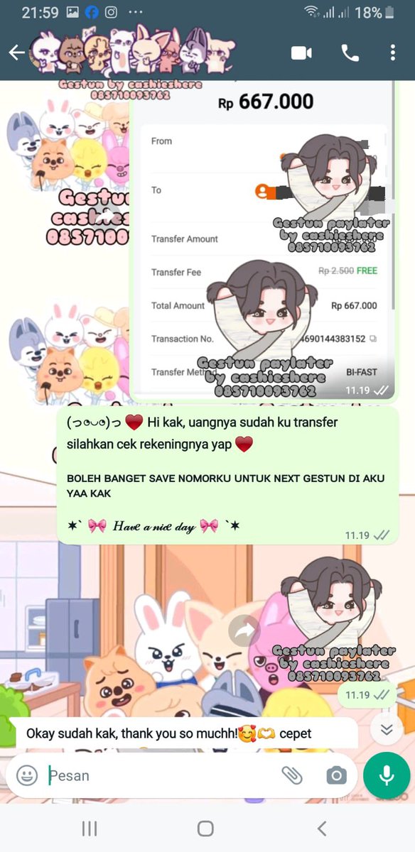 cashieshere's tweet photo. [testimoni cashieshere 761-765]

Avail gestun all nominal dan all paylater. Aman banget since 2022 no tipu tipu‼️

Cek #gestunbycashieshere for more testi💜 https://t.co/LWadZog7Ju