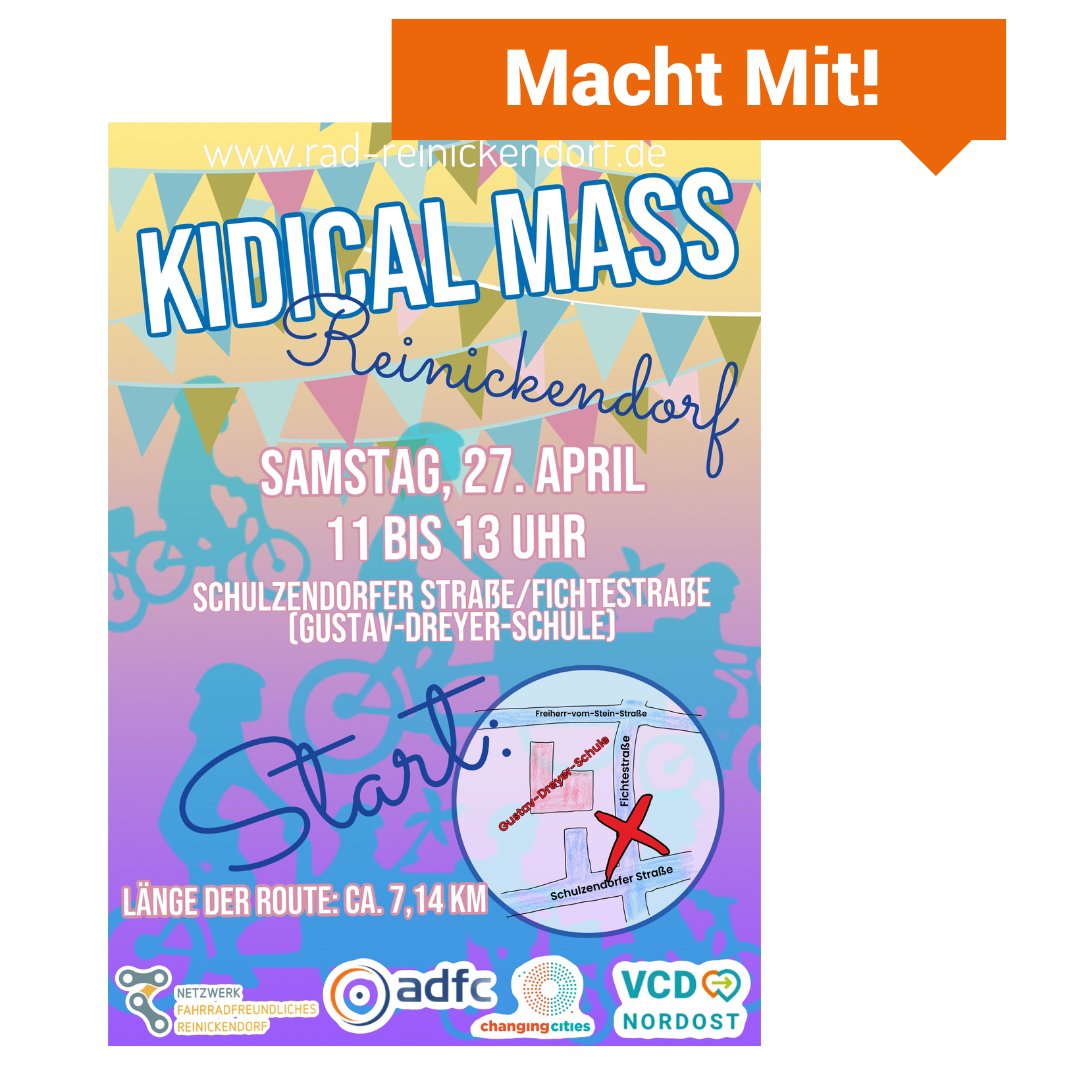 SAVE THE DATE #KidicalMass #kinderaufsrad #reinickendorf #verkehrssicherheit @ADFC_Berlin @CCitiesOrg