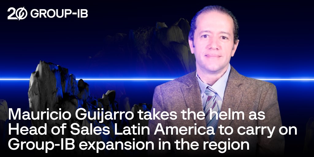 Group-IB appoints Mauricio Guijarro as the Head of Sales for LATAM With 20 years or experience in delivering #antifraud and threat detection solutions in the market, Mauricio's expertise will be a valuable addition to our team. Learn more bit.ly/4apvoA3