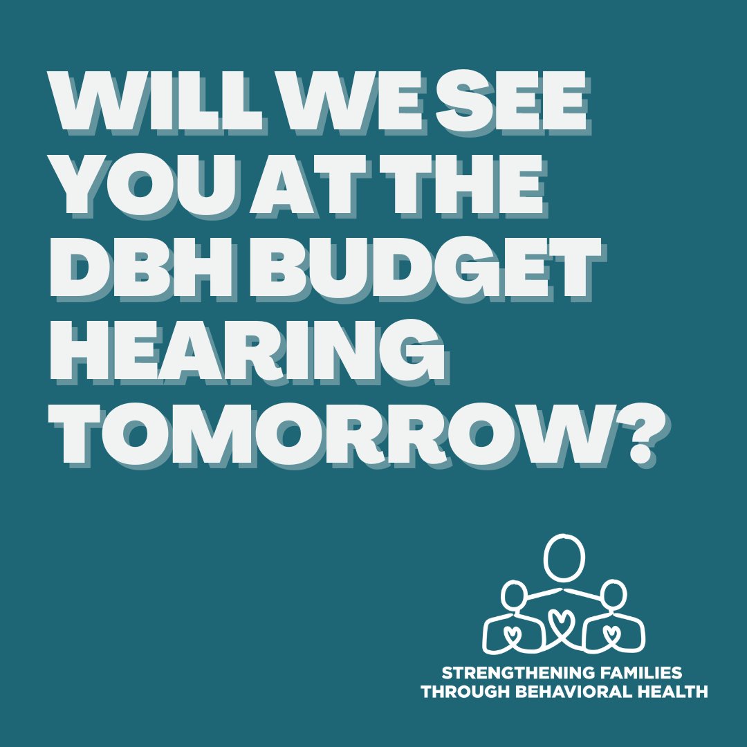 If we care about students attending – and thriving in –school, DC must invest in School-Based Behavioral Health. On Wednesday, hear what is needed to sustain this critical resource for schools. #DCBudget #TeamSBBH