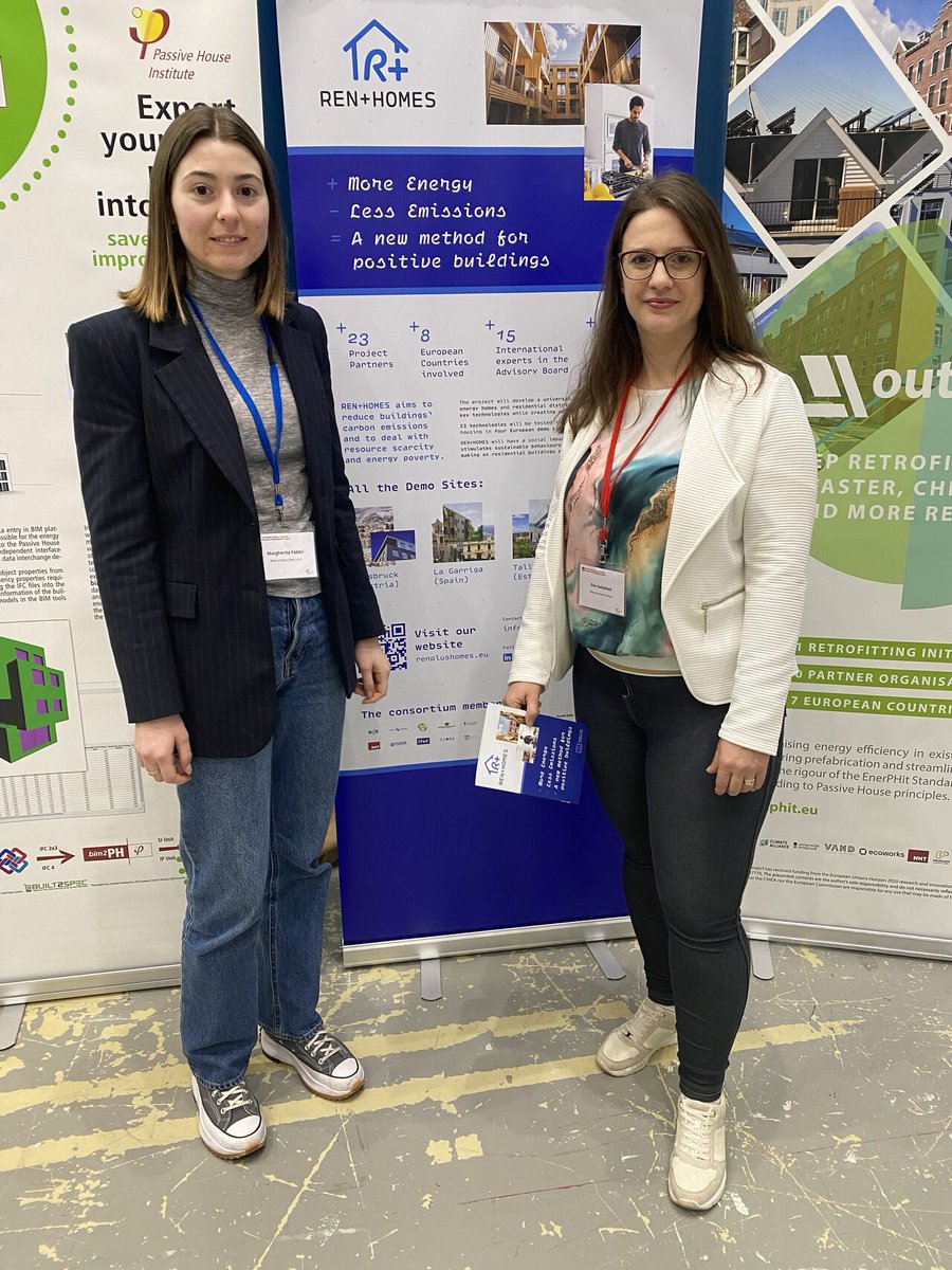 We attended the Passive House Conference hosted by @IGPassivhaus where we showcased the @RENplusHOMES project! It was an opportunity to delve into sustainable architecture and connect with professionals passionate about creating sustainable living spaces 🏘️ #GrowWithRINA