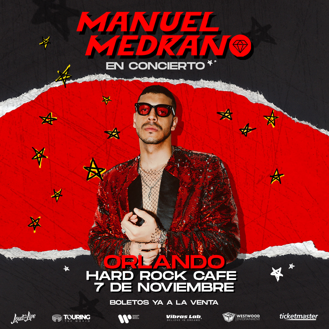 ⚠️JUST ANNOUNCED⚠️ Loud and Live Presents @manuelmedrano En Concierto coming to our stage Thursday, November 7th, 2024. Tickets on sale this Friday, April 19th @ 10am! 🎫: bit.ly/ManuelMedrano1…