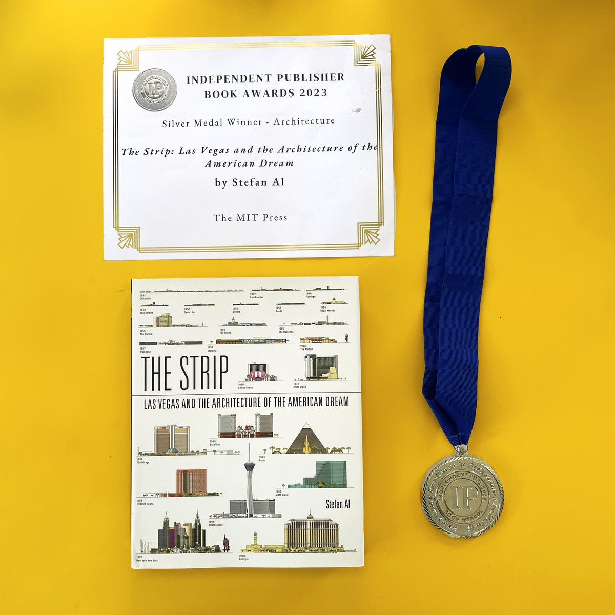alstefan's tweet photo. Excited to announce that my book, "The Strip: Las Vegas and the Architecture of the American Dream," has been awarded in the 2023 Independent Publisher Book Awards! Many thanks to the anonymous individual who nominated my work! @mitpress https://t.co/Rf19xZxp2k https://t.co/uYeMLRRhe5