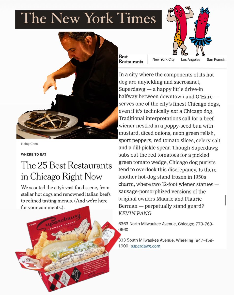 What an honor to be included on this inaugural @nytimes list of the “25 Best Restaurants in Chicago Right Now” 🙌🌭🌭 @pang knows his super stuff! nytimes.com/article/best-r…